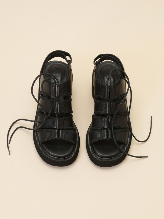 Sporty velcro sandal(black)_DG2AM24035BLK