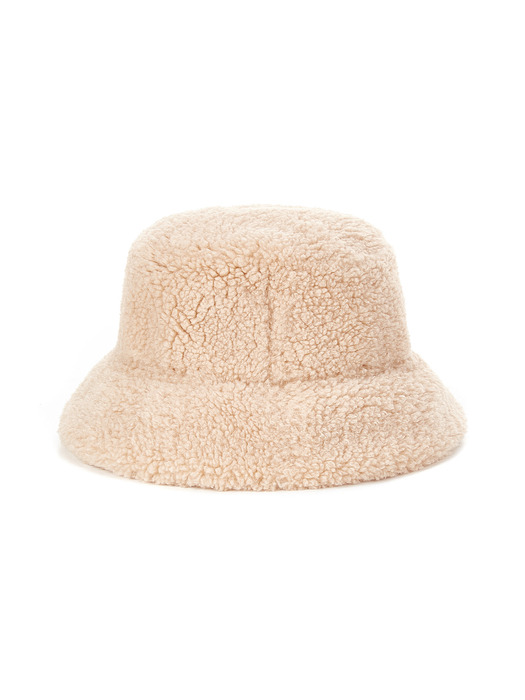 FAUX FUR BUCKET HAT WITH LEMONPLET LOGO (LAC026KRACC)