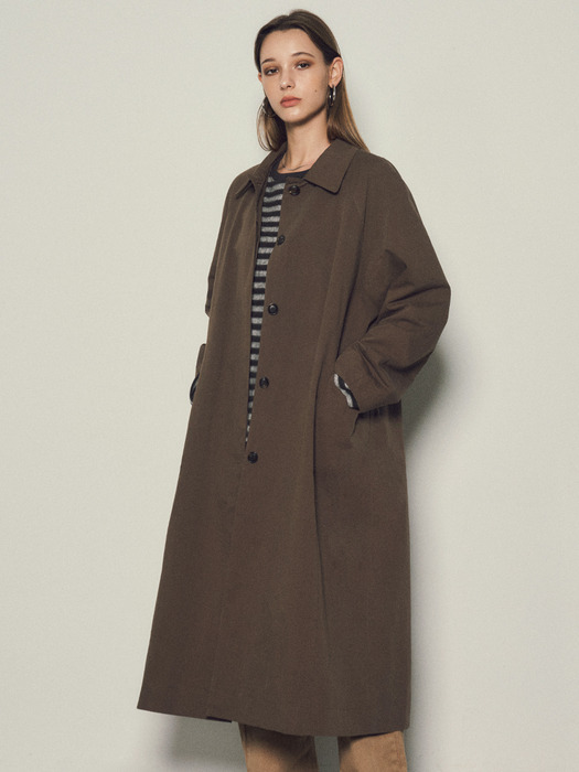 Florence Maxi Long Mac Trench Coat_CTO121(Brown)