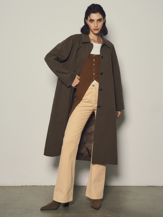 Florence Maxi Long Mac Trench Coat_CTO121(Brown)