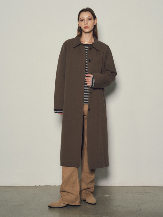 Florence Maxi Long Mac Trench Coat_CTO121(Brown)