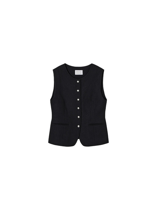 Button-up Wool Vest VC2499VT906M