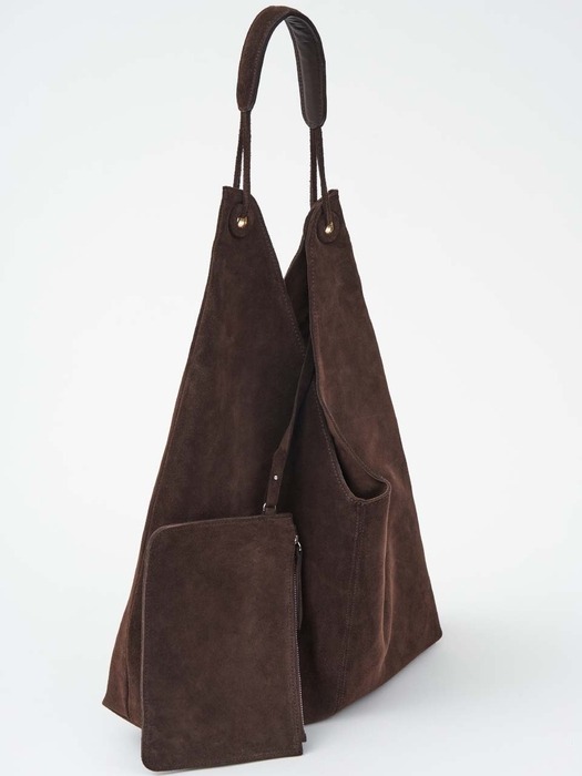 Suede Hobo Bag(Brown)