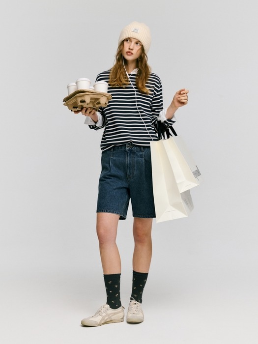 classic logo beanie - ivory