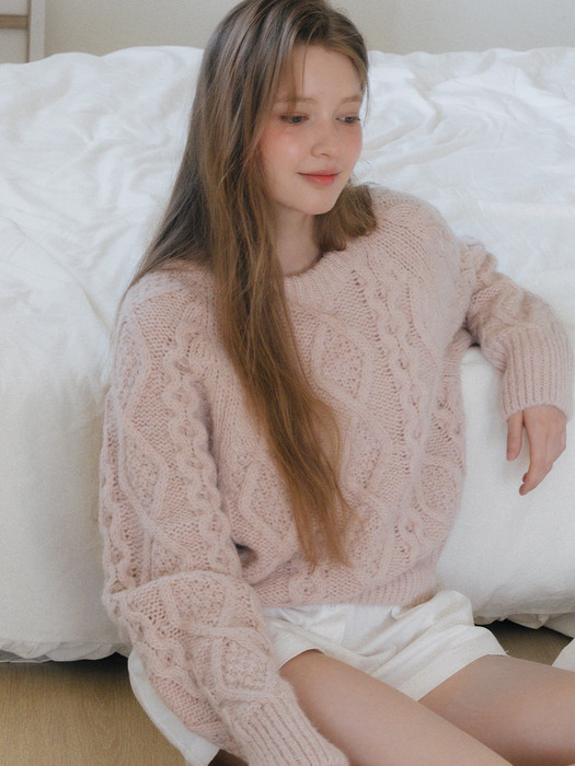 [컬러추가] [Unisex] Heavywool Alpaca Fisherman Knit_6 Colors