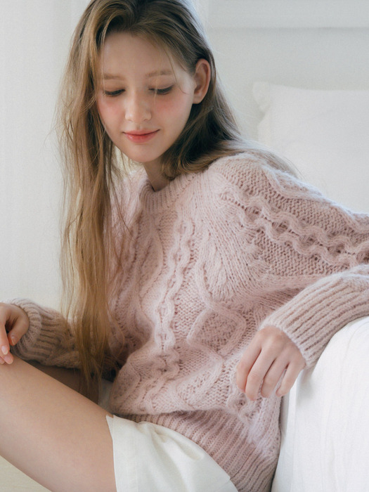 [컬러추가] [Unisex] Heavywool Alpaca Fisherman Knit_6 Colors