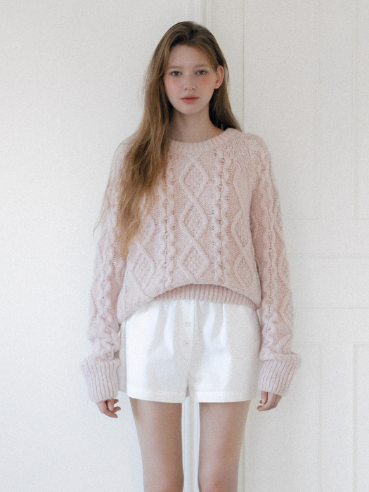 [컬러추가] [Unisex] Heavywool Alpaca Fisherman Knit_6 Colors