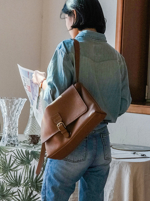 Large Mamas Bag (Leather) Brown