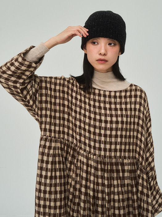 Half Turtleneck Ribbed Oatmeal Knit