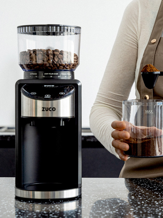 주코 코니컬버 전동 커피 원두 그라인더 ZG-XB001B