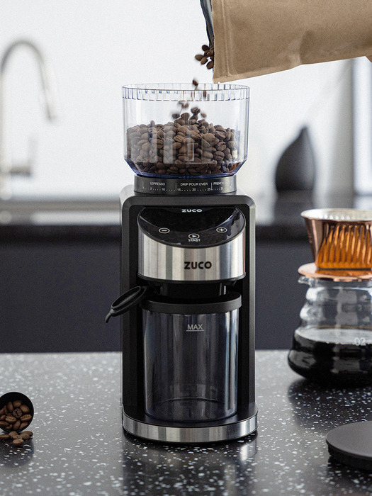 주코 코니컬버 전동 커피 원두 그라인더 ZG-XB001B