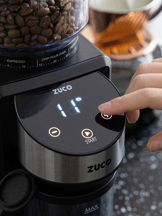 주코 코니컬버 전동 커피 원두 그라인더 ZG-XB001B