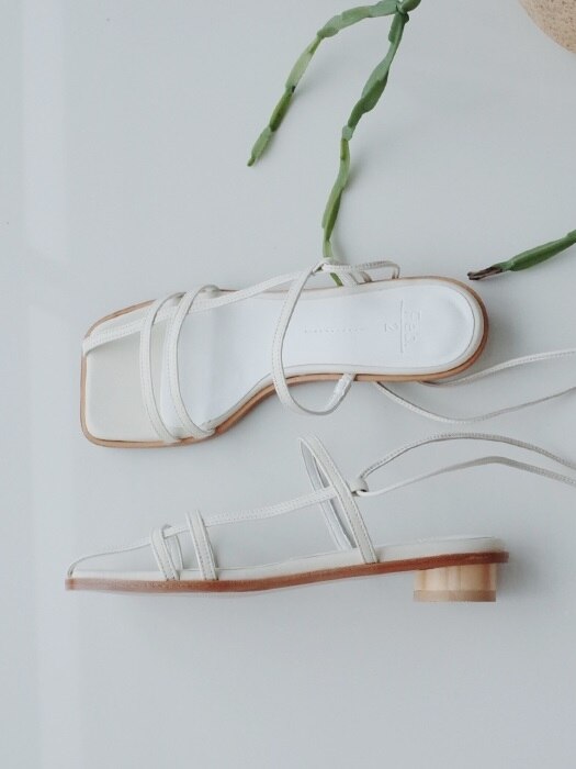 Two way strap sandals Ivory