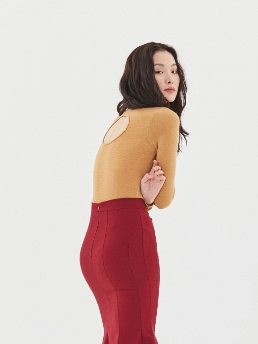 Back Hole Turtleneck(3color)