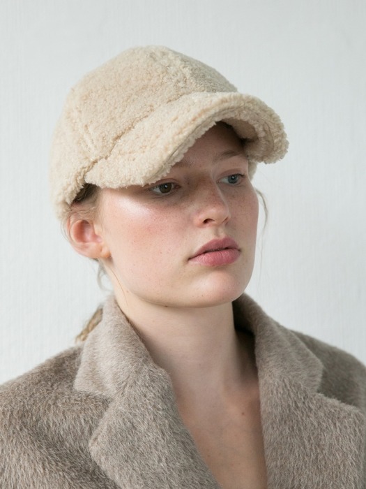 WINTER BALL CAP_BEIGE