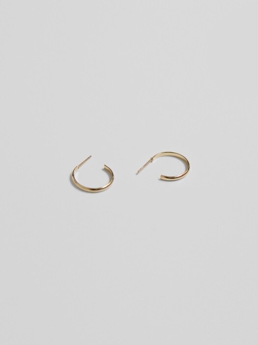 simple ring earrings (2colors)