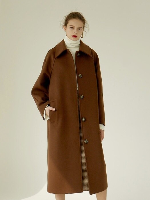 18FW SOUTIEN LONG COAT BROWN