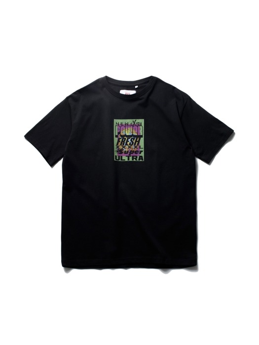 POWER TEE(RELAX FIT)-BLACK