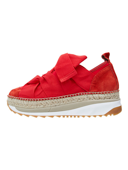 CHUNKY ESPADRILLE SNEAKERS_RED