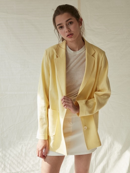 Linen Jacket _Yellow
