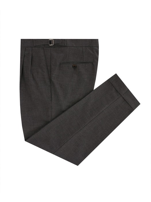 Grey two tuck adjust trousers (Grey)