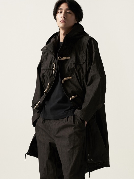 Fishtail Duffle Coat Black