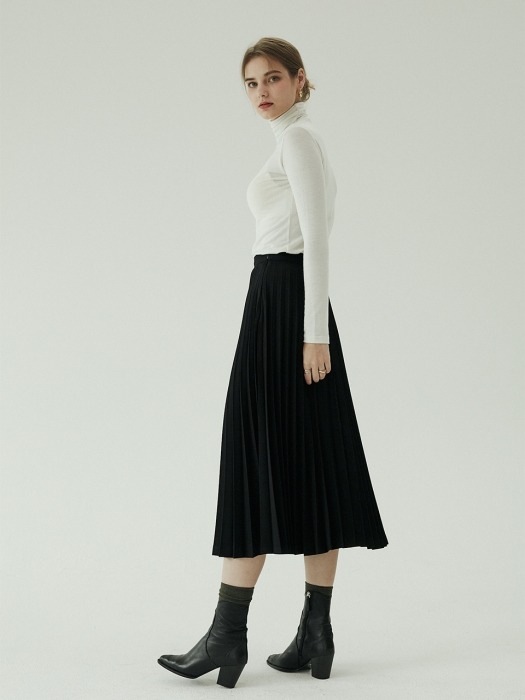 Marianne pleated skirt black