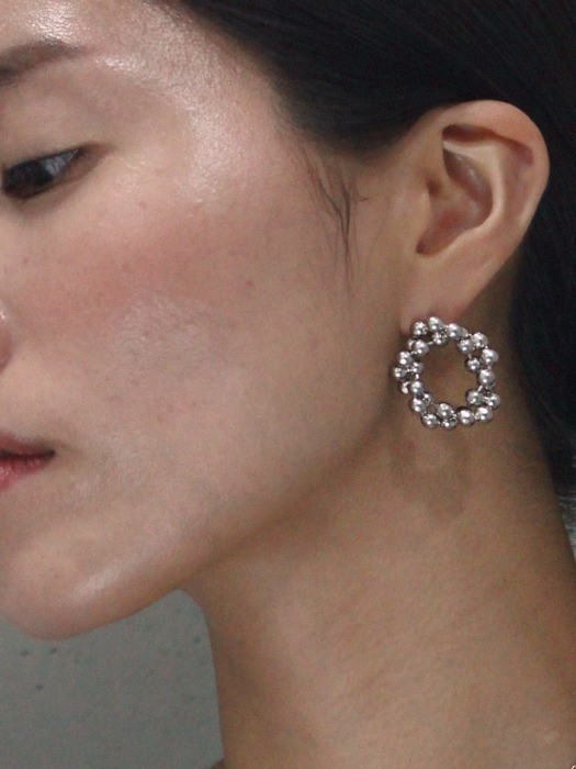 Cloud earring (Silver)