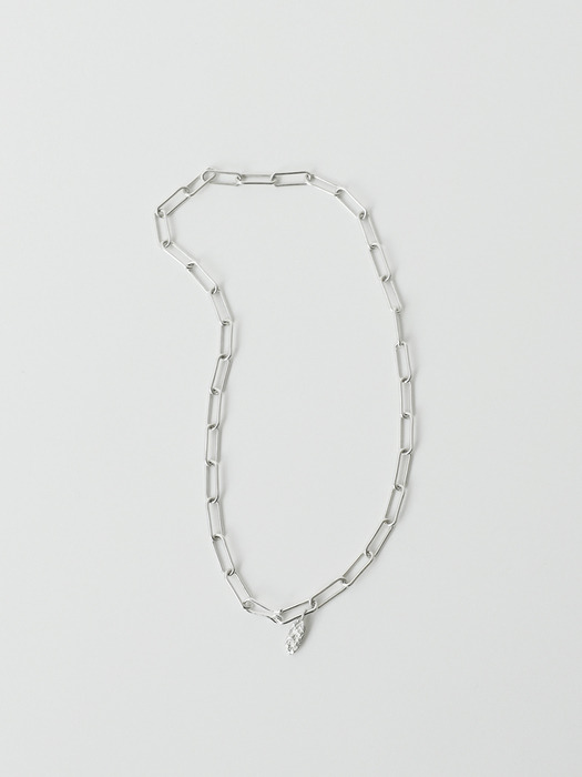 [ESSENTIAL] OVAL CHAIN NECKLACE_003EL_N03