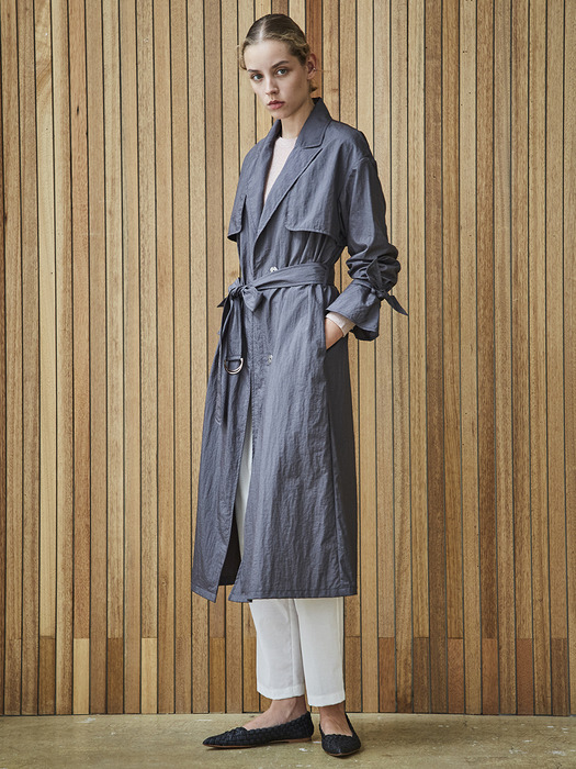 LIGHT TRENCH COAT_CHARCOAL