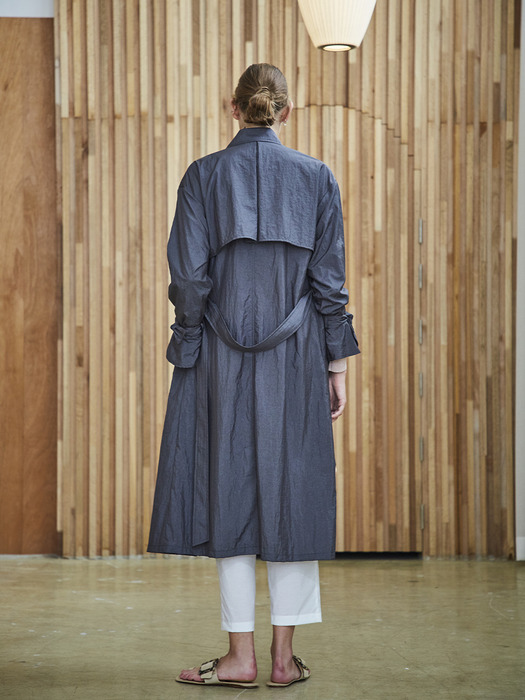 LIGHT TRENCH COAT_CHARCOAL