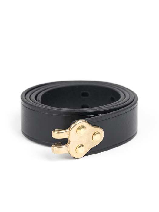 RIFLE SLING LEATHER BELT (black)