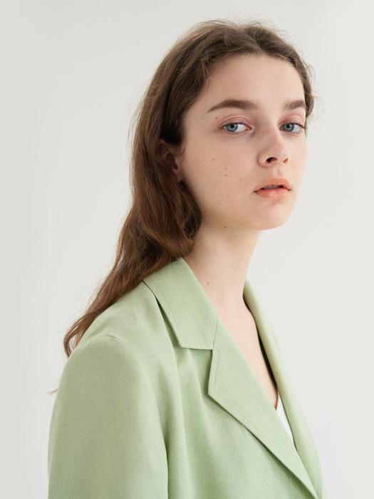 20 SUMMER_Apple Green Short Sleeve Blazer