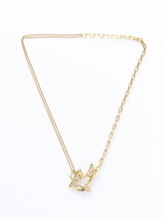 Cupid Screw Necklace_Gold
