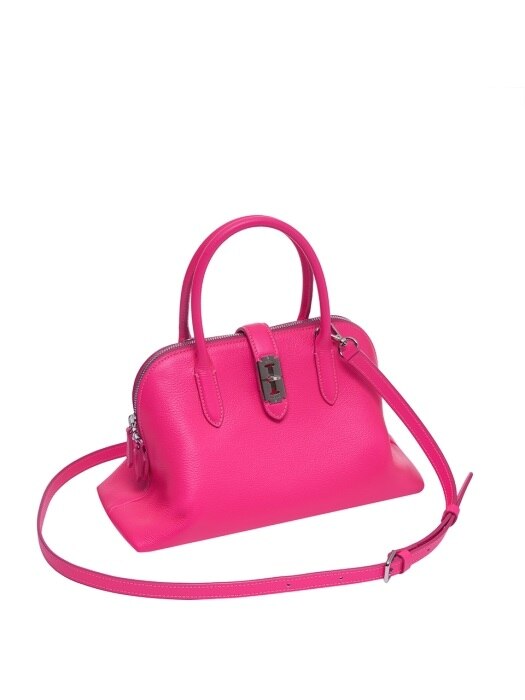 Toque tote Halfmoon S (토크 토트 하프문 스몰) Neon pink