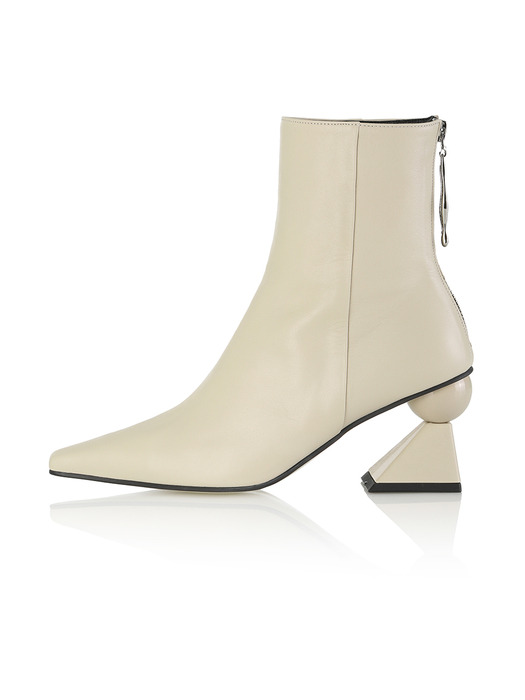 Amoeba Glam Heel Boots / B540 Cream