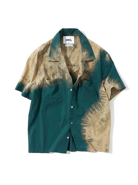 Discharge Open Collar Shirts_GRN