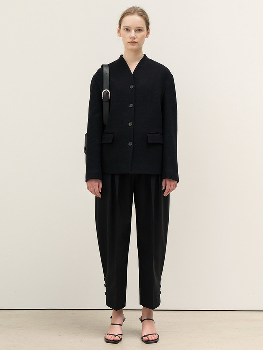 FW20 Stand Collar Jacket Black 