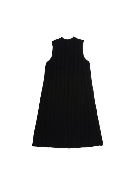 SEOUL FOREST Knit maxi dress (Black)