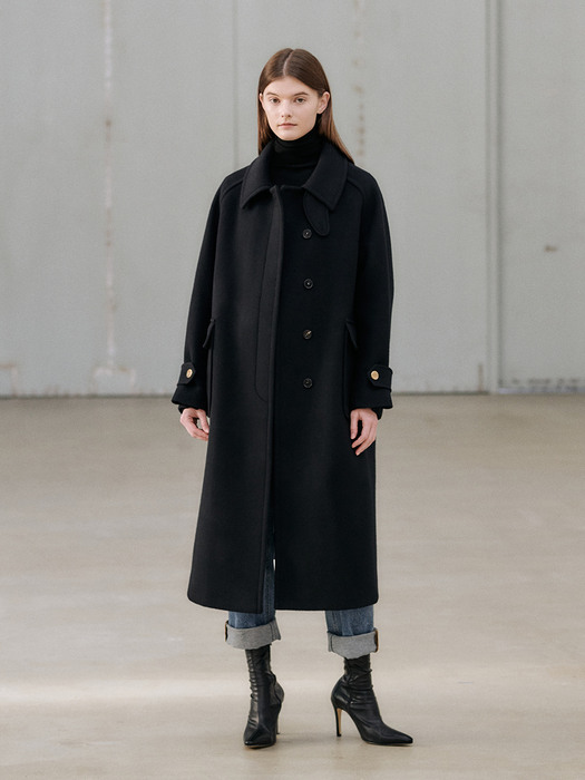 20WN single raglan coat [BK]