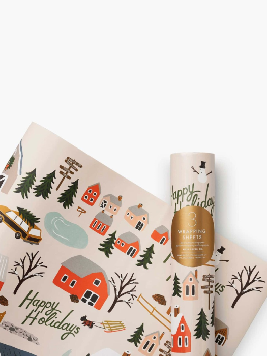 Holiday Tree Farm Wrapping Sheets (3 sheets) 포장지