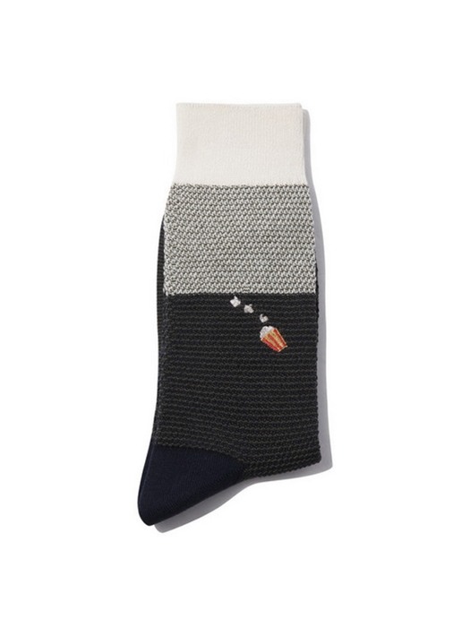 color block point embroidery socks _CALAX21221NYX