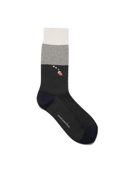 color block point embroidery socks _CALAX21221NYX