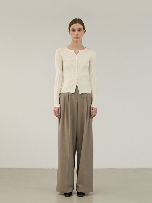 WIDE PLEATED PANTS