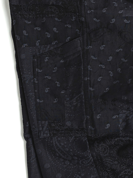 UTILITY EASY PANTS / BLACK JACQUARD