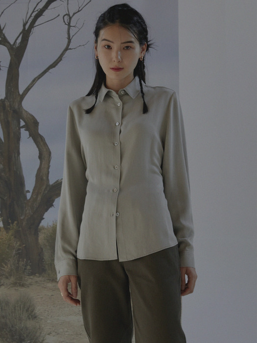 cupra string blouse _ light khaki