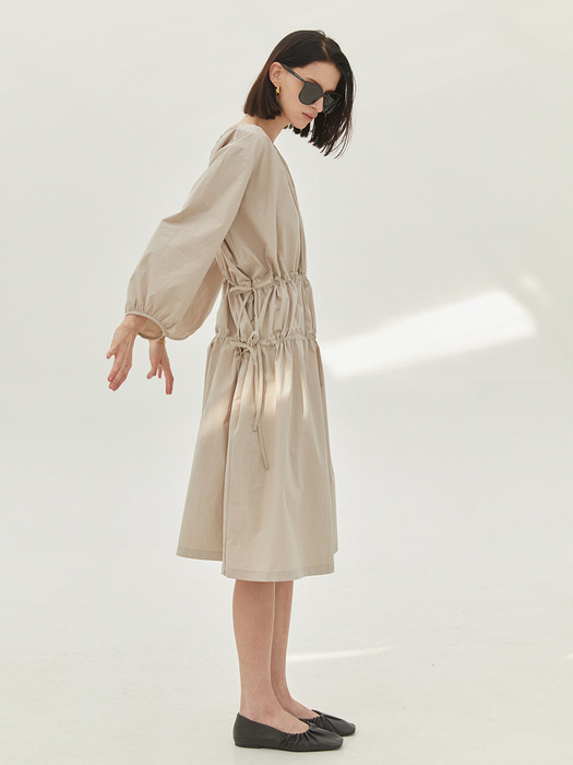 calendula string dress_beige