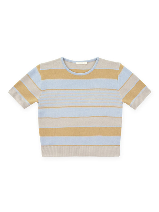 21SS CHLAY KNIT [BLUE YELLOW, BLUE BEIGE]