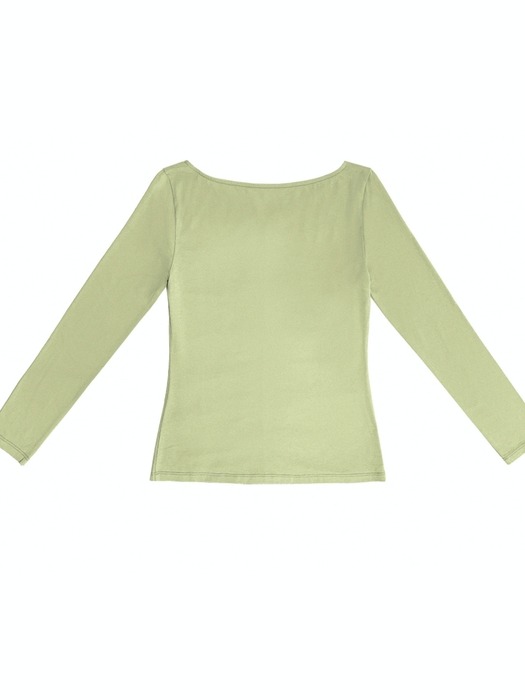 Front shirring detail top (mint)