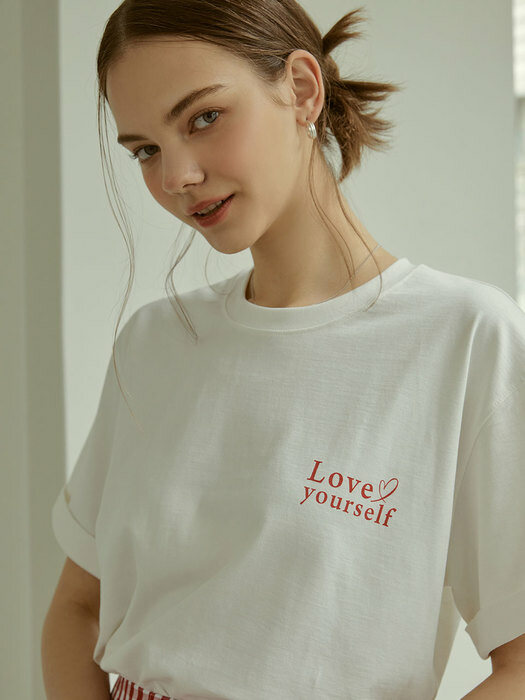 love yourself T-shirt(white)
